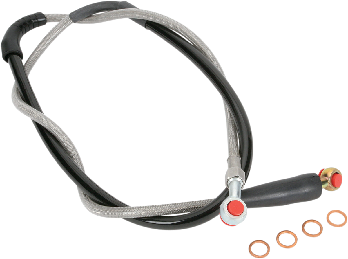 Brake Line - Front - Stainless Steel - Honda
