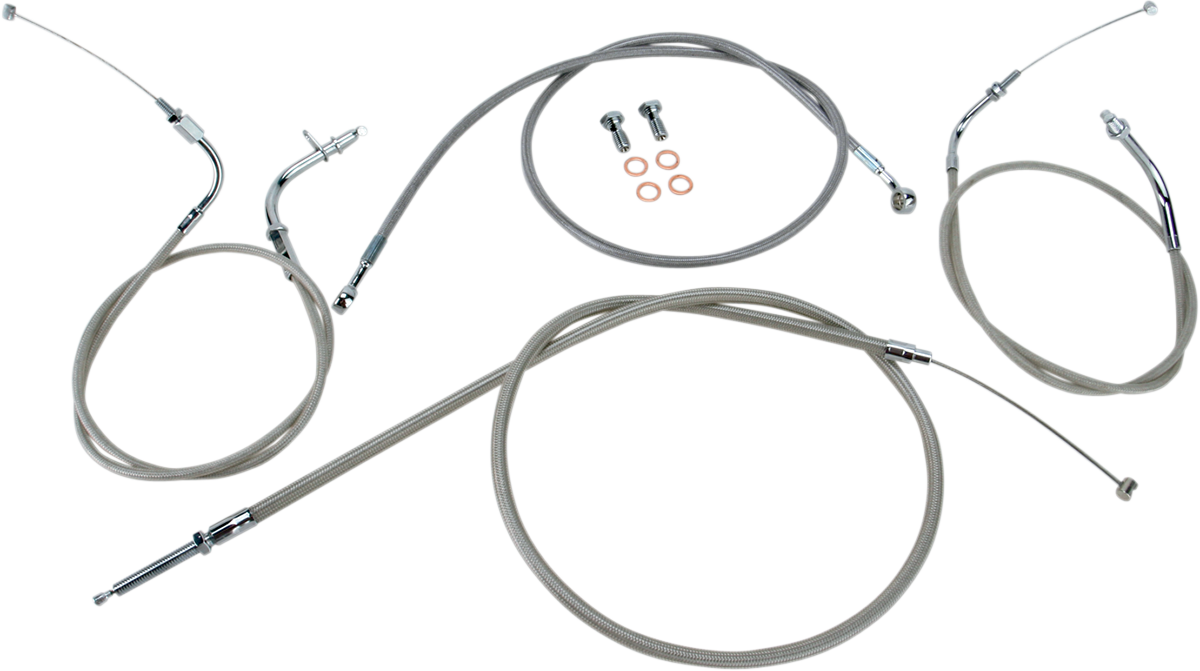 Cable Line Kit - 12" - 14" - XVS650CU - Stainless Steel