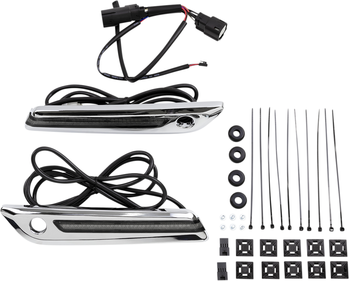 Hinge Cover - Smoke/Chrome