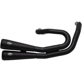 Sistema de escapes negros Grand National 2 a 2 H-D Fat Bob 2018 a 2021
