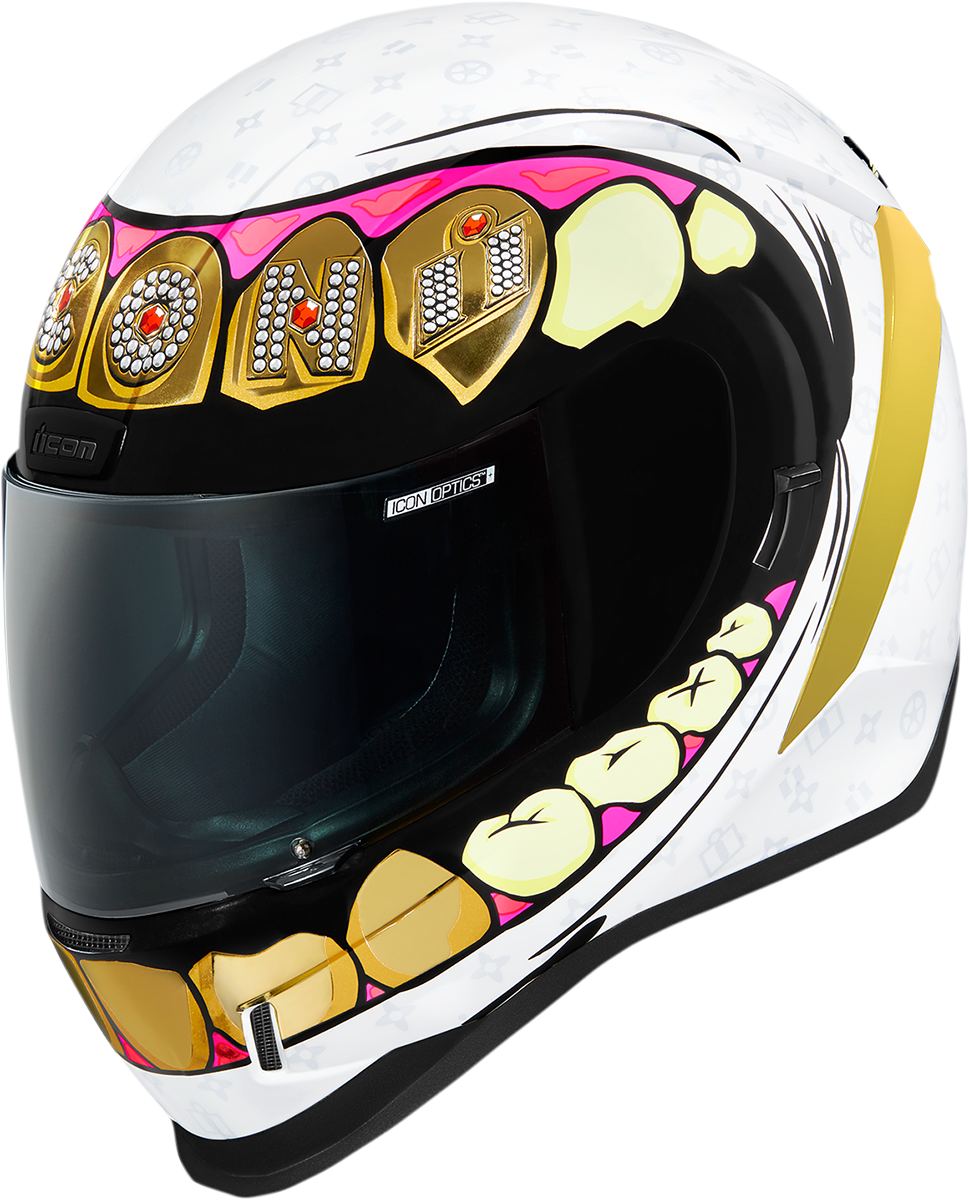 Casco Icon Airform Grillz Blanco