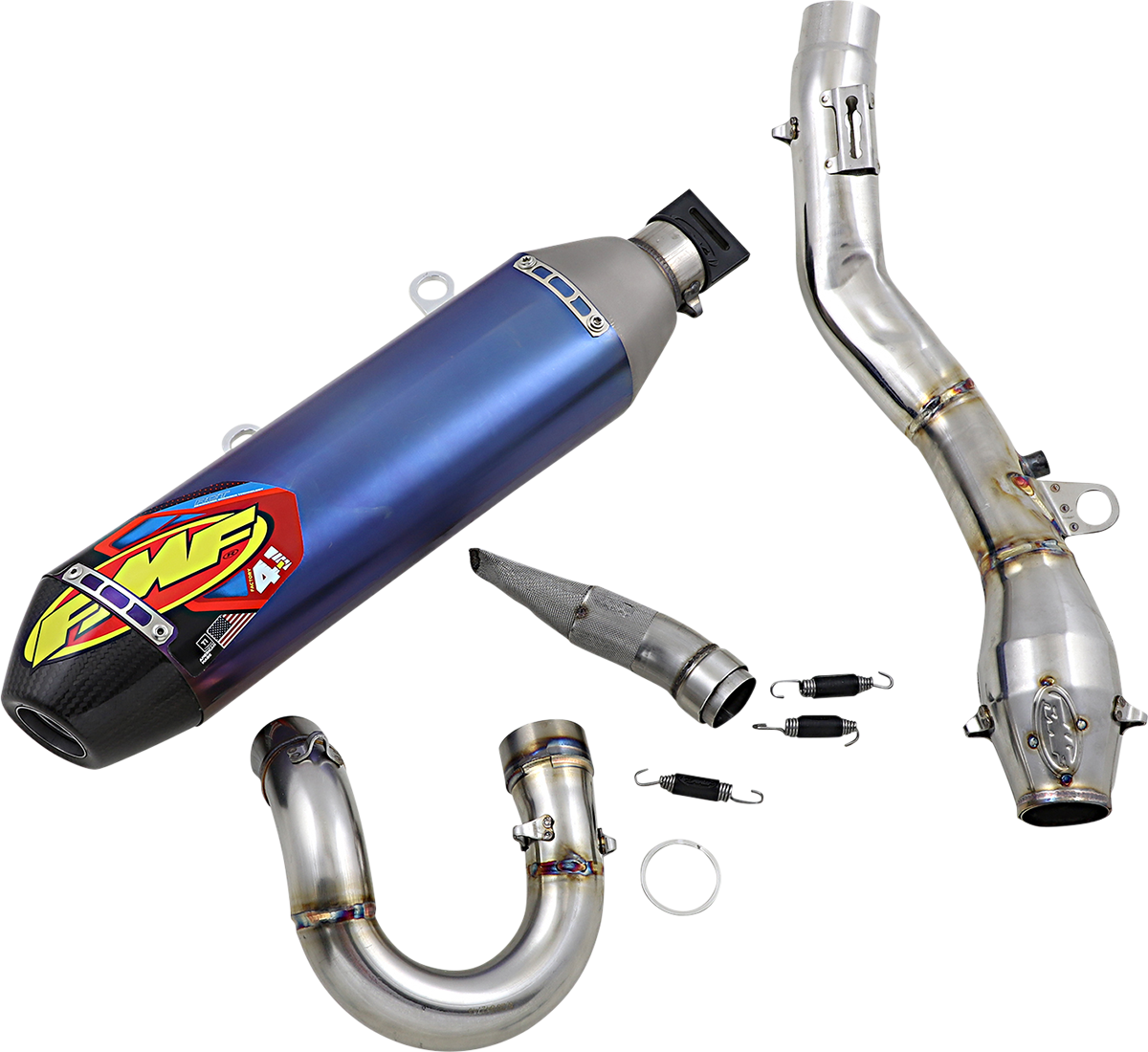 4.1 RCT Exhaust with MegaBomb - Anodized Titanium