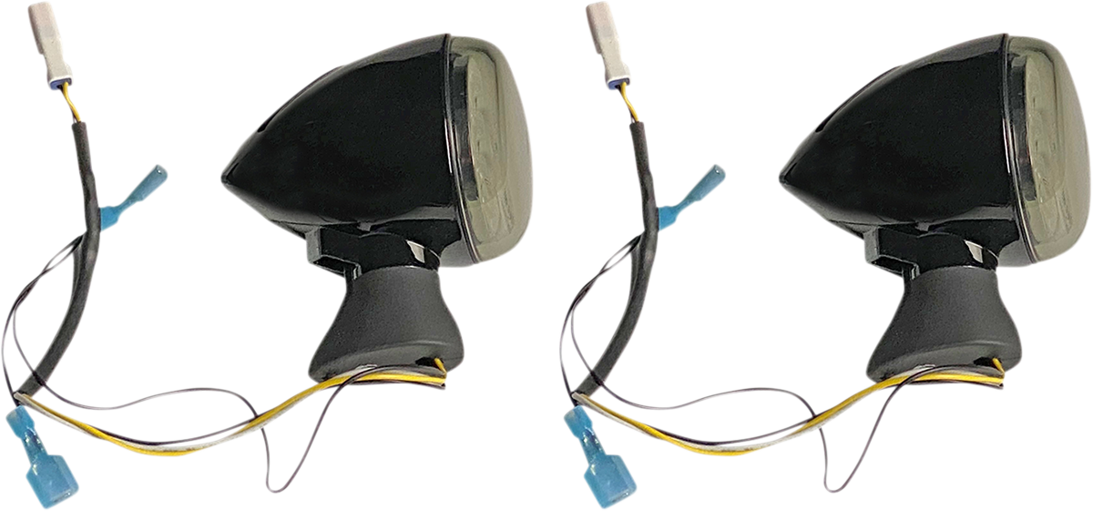 Front LED Turn Signal Ringz - Black - Scout