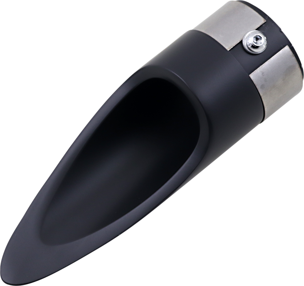 Exhaust Tip - Black - Scalloped