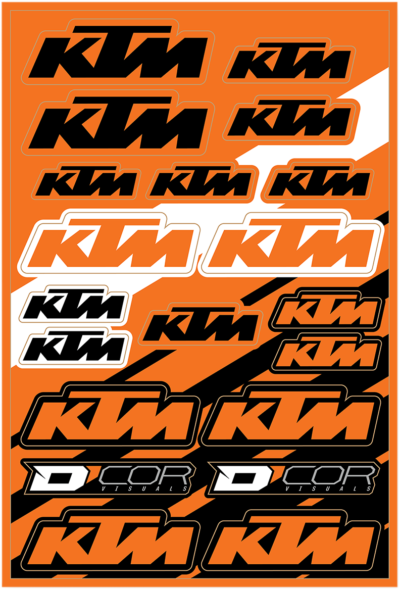 Decal Sheet - KTM Cor2