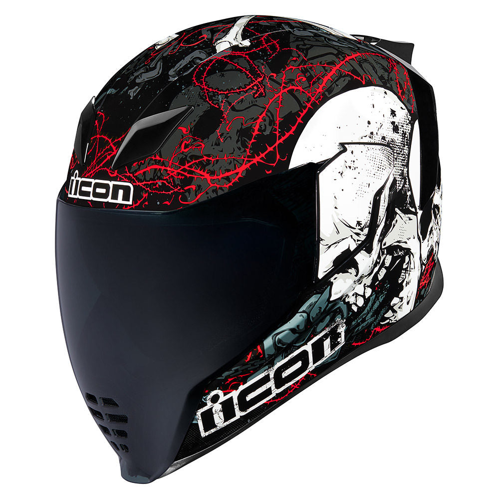 Casco Icon Airflite Skull 18 Color Negro