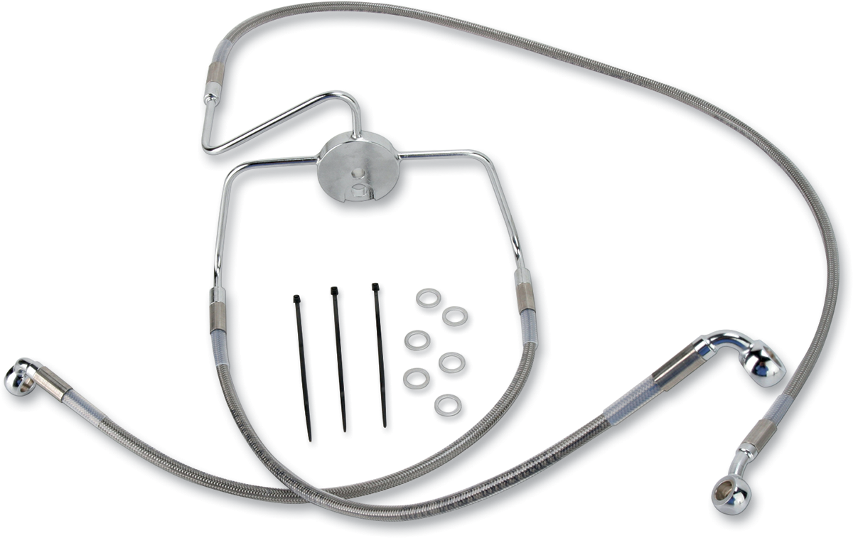 Linea de freno delantero +2" acero inoxidable