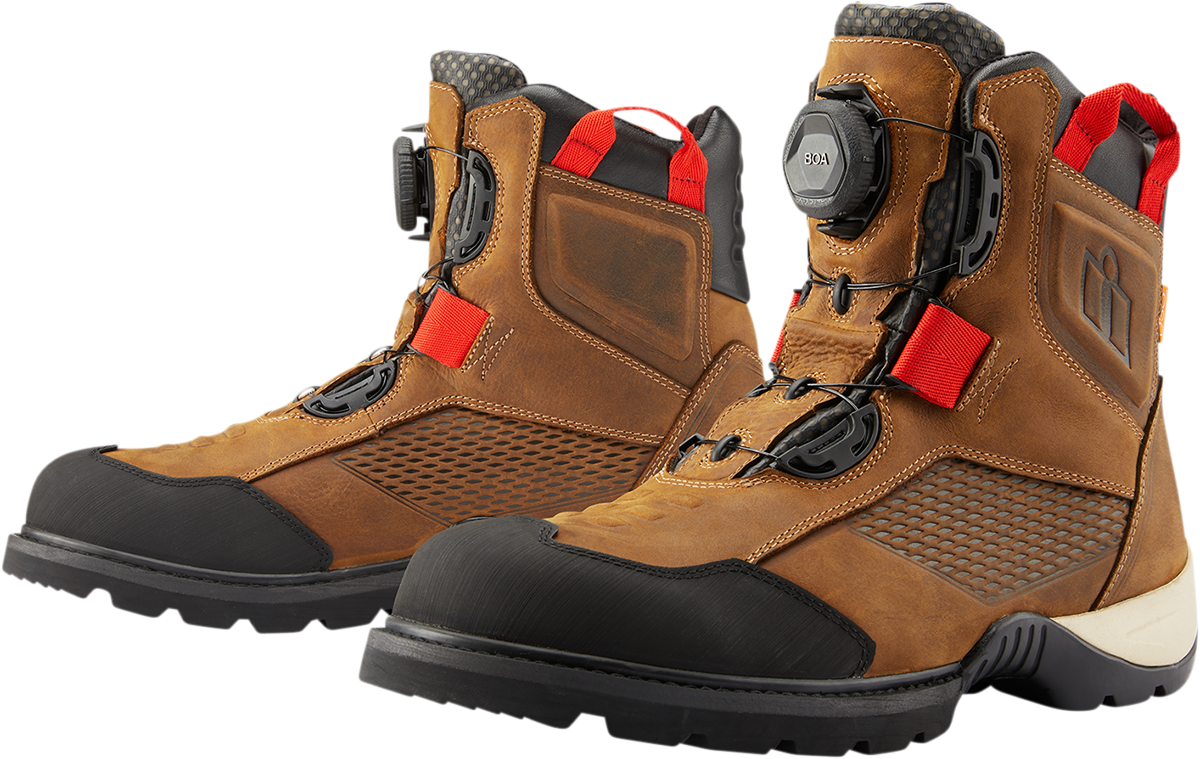 Botas ICON Stormhawk a Prueba de Agua - Café