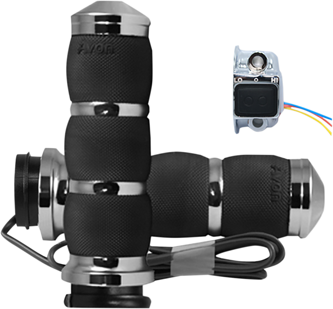 Empuñaduras Avon Grips Heated Air Cushion Cromo TBW