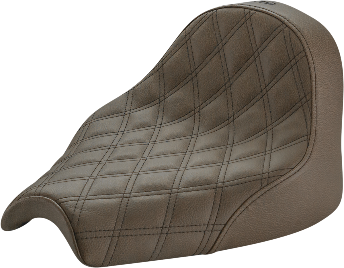 Renegade Solo Seat - Lattice Stitched - Brown