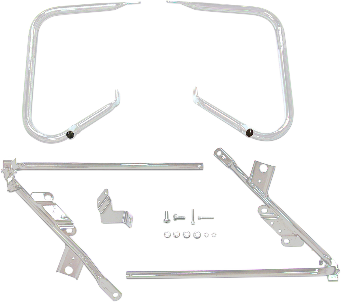 Defensas y soportes de alforjas cromo