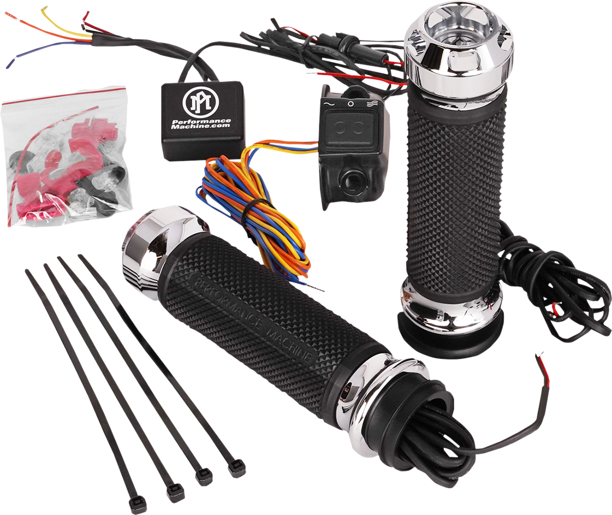 Grips - Apex - Heated - TBW - Chrome