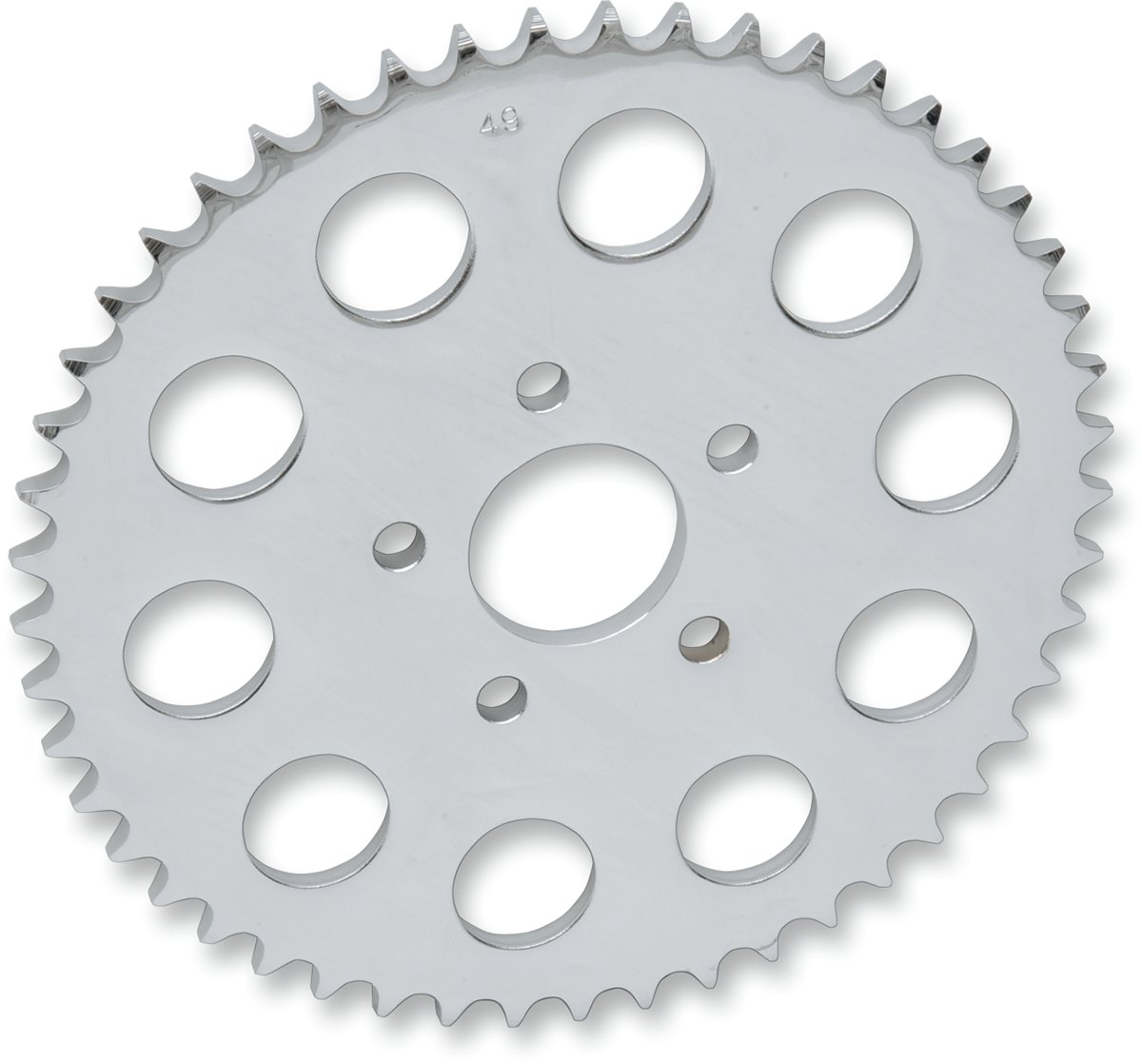 Sprocket trasera cromada plana 51 dientes