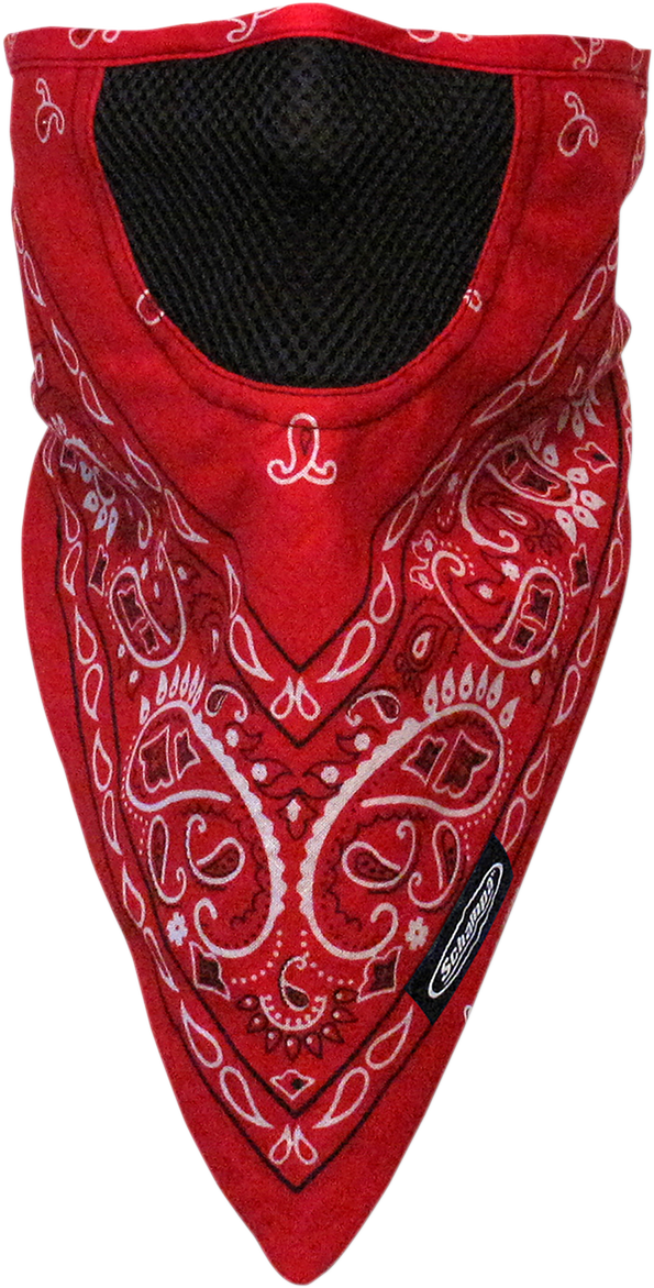 Face Mask - Facefit - Red Paisley