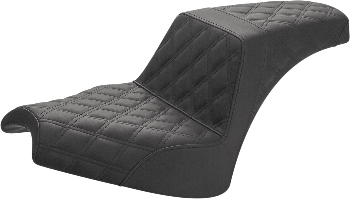 Step Up Seat - Driver/Passenger Lattice Stitch - Black