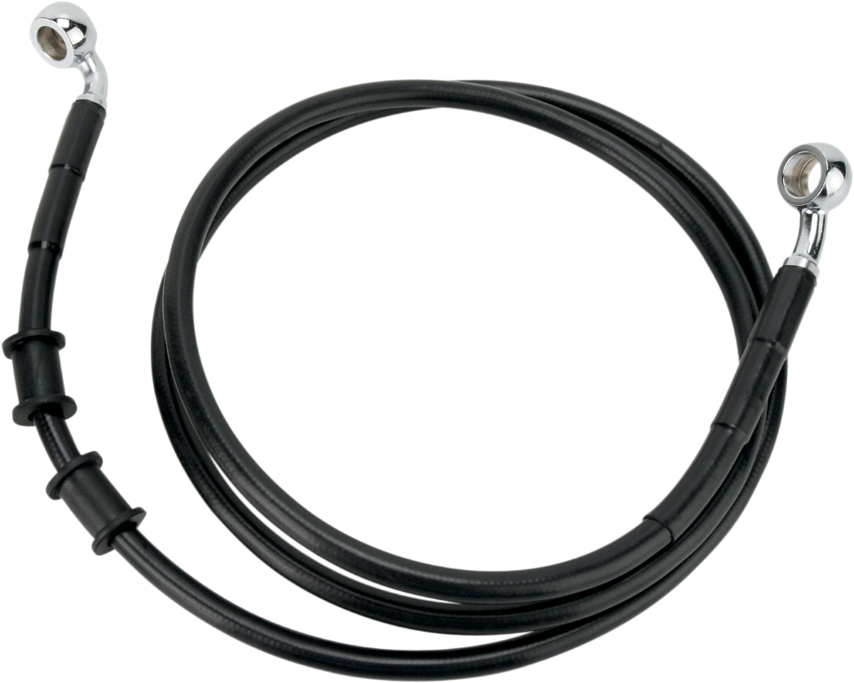 Brake Line - Front - Black - +2" - FXDB '08-'17