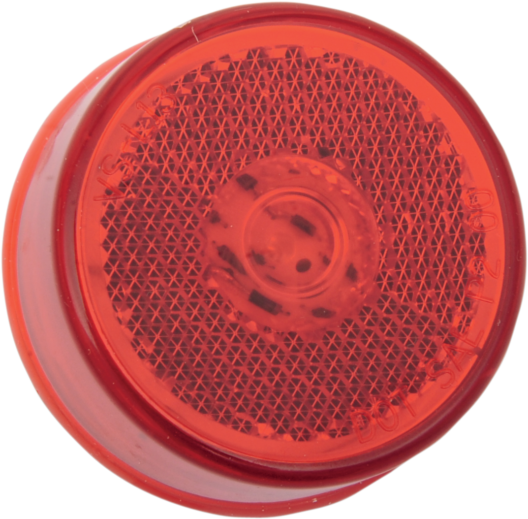 2" Round LED Light - Red