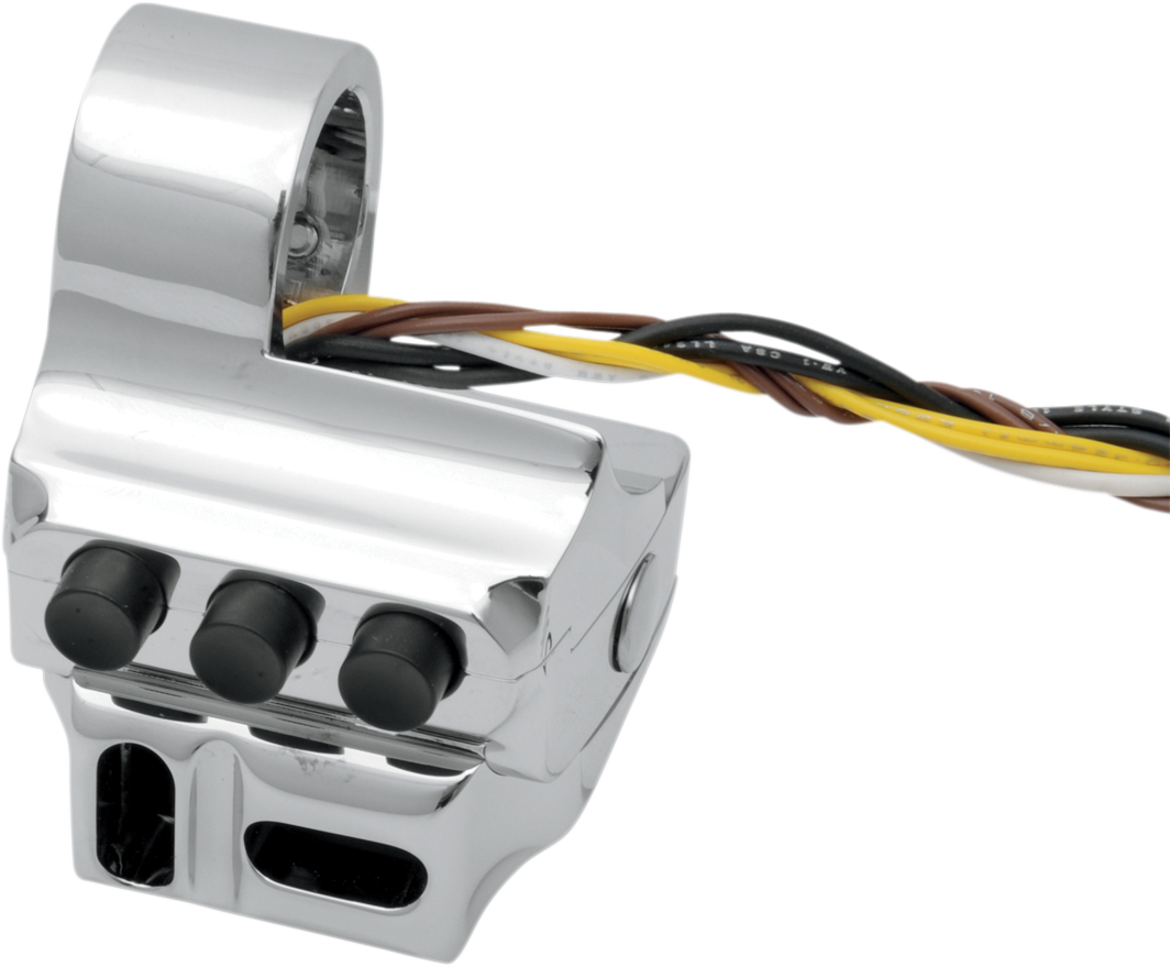 Chrome Left-Side Five-Button Hydraulic Clutch Switch Housing