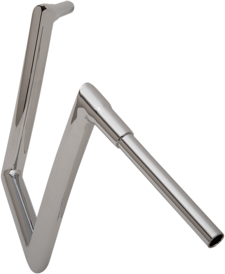 Chrome 1-1/2" Strip Handlebar with 12" Rise