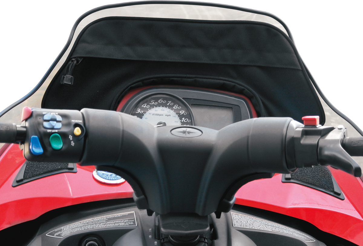 Polaris Snowmobile Windshield Bag Black Ruta 70