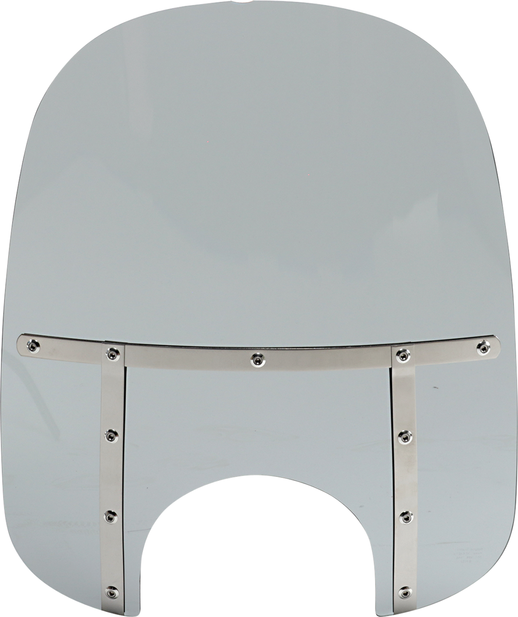 Fats Windshield - 21" - 9" Headlight - Black Smoke