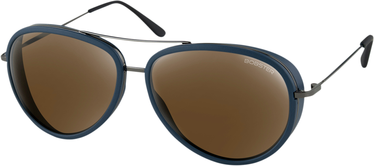 Ice Sunglasses - Matte Navy/Gun