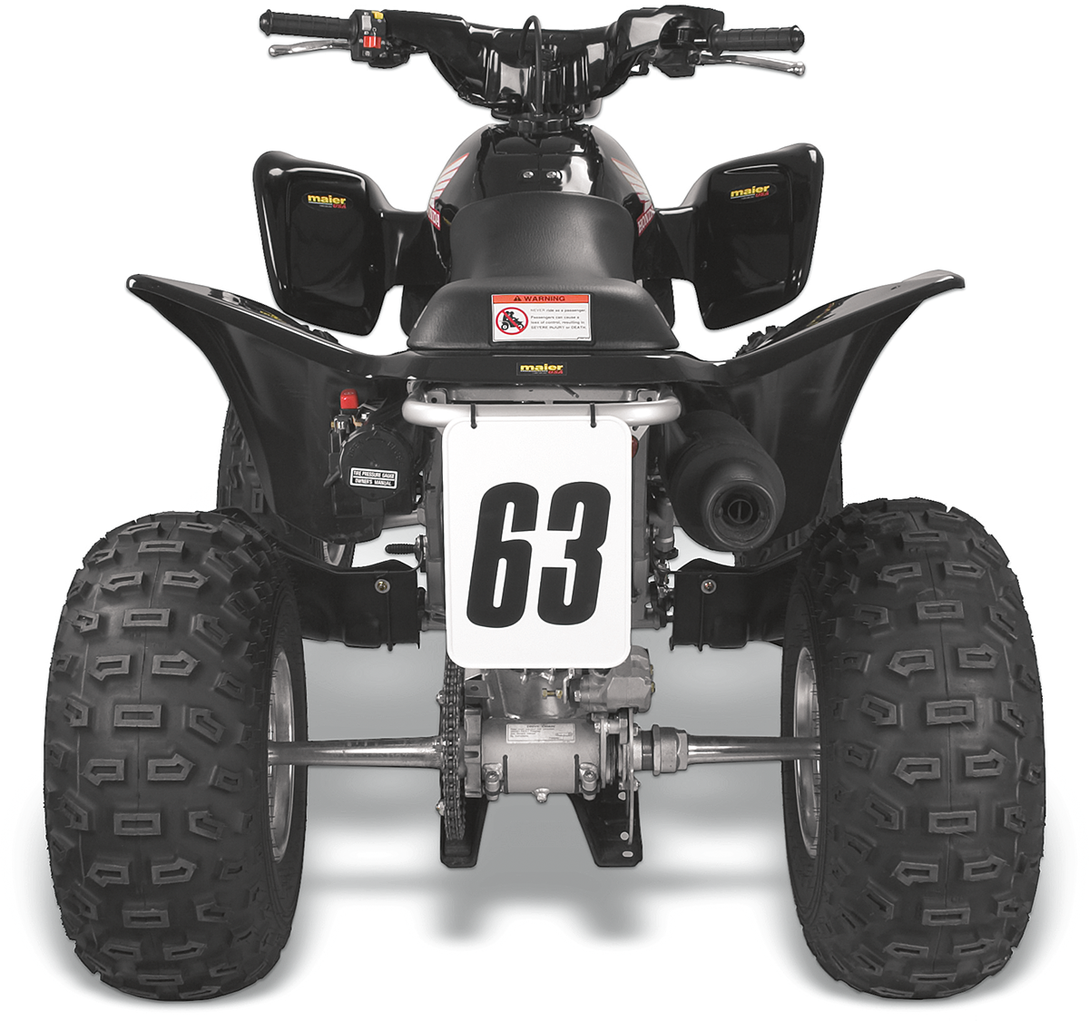 Universal Number Plate - 7" x 10" - White