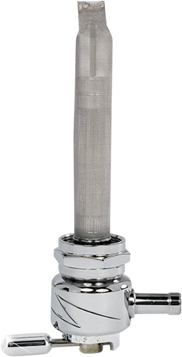 Fuel Valve - Lightning Chrome - 22mm - Round