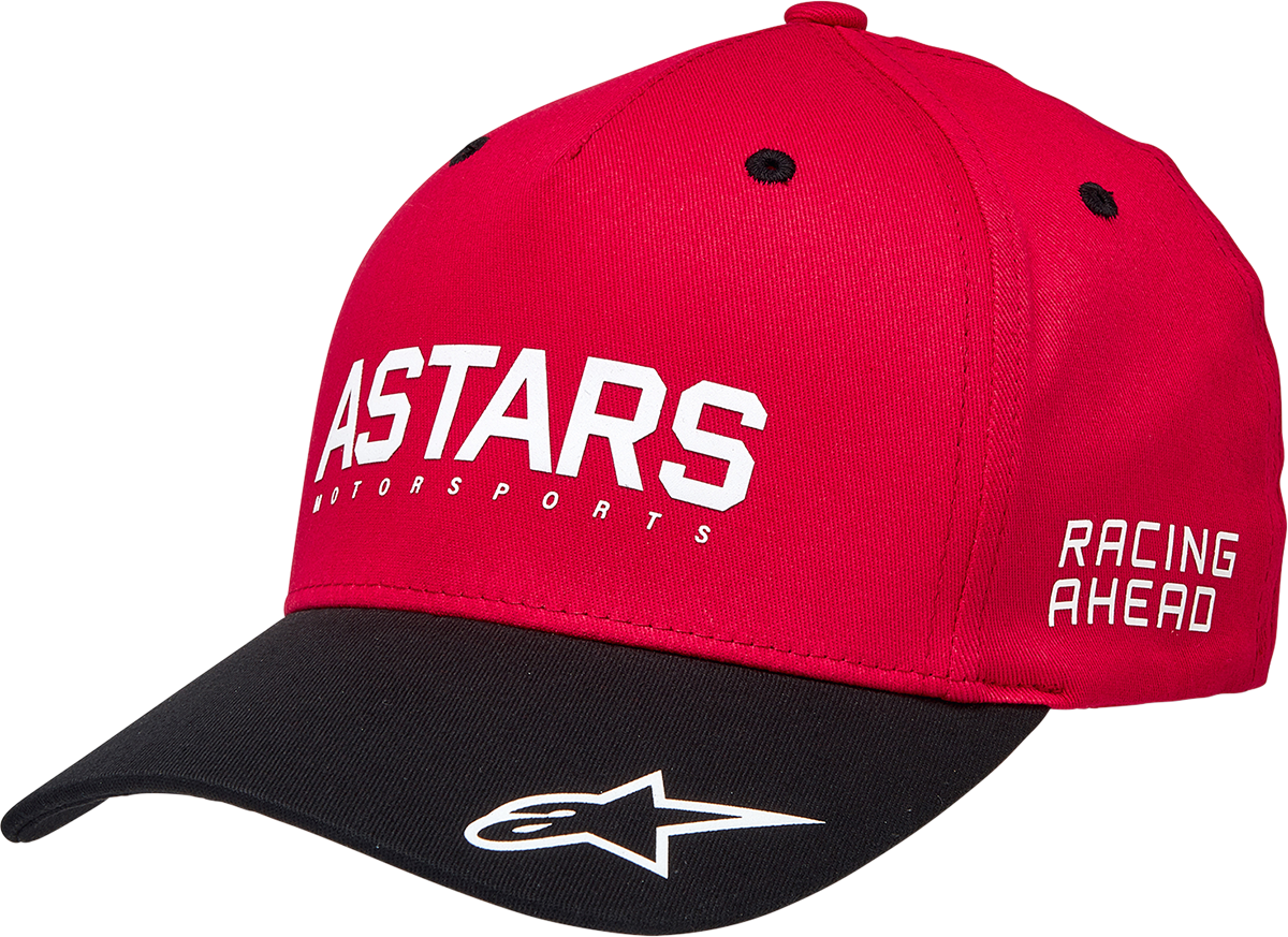 Gorra Alpinestars Placer - Estilo Casual (Rojo/Negro)