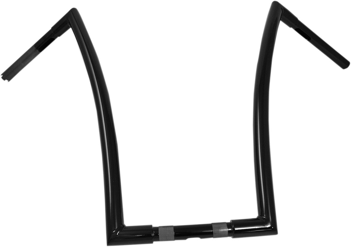 Black 1-1/4" Strip Handlebar With 20" Rise