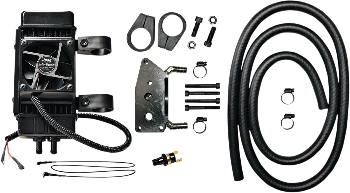 Fan-Assisted Vertical Frame-Mount Oil Cooler Kit