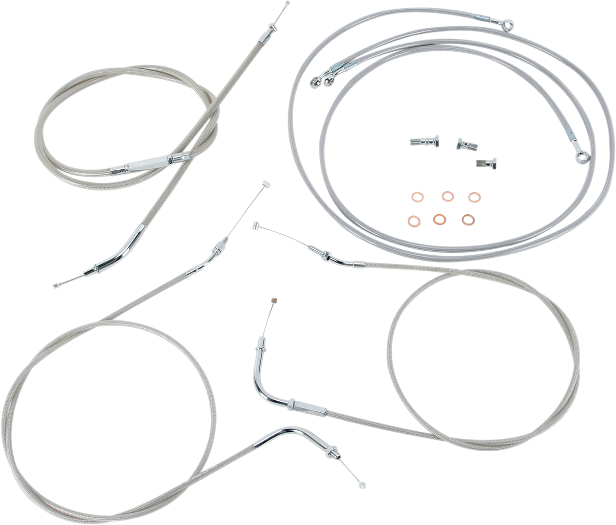 Cable Line Kit - 18" - 20" - '99 - '03 Roadstar - Stainless Steel