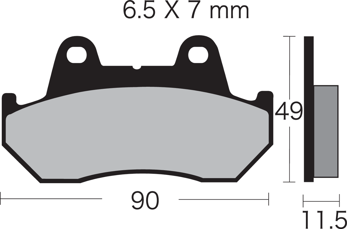 Semi-Metallic Brake Pads - VD-123/3