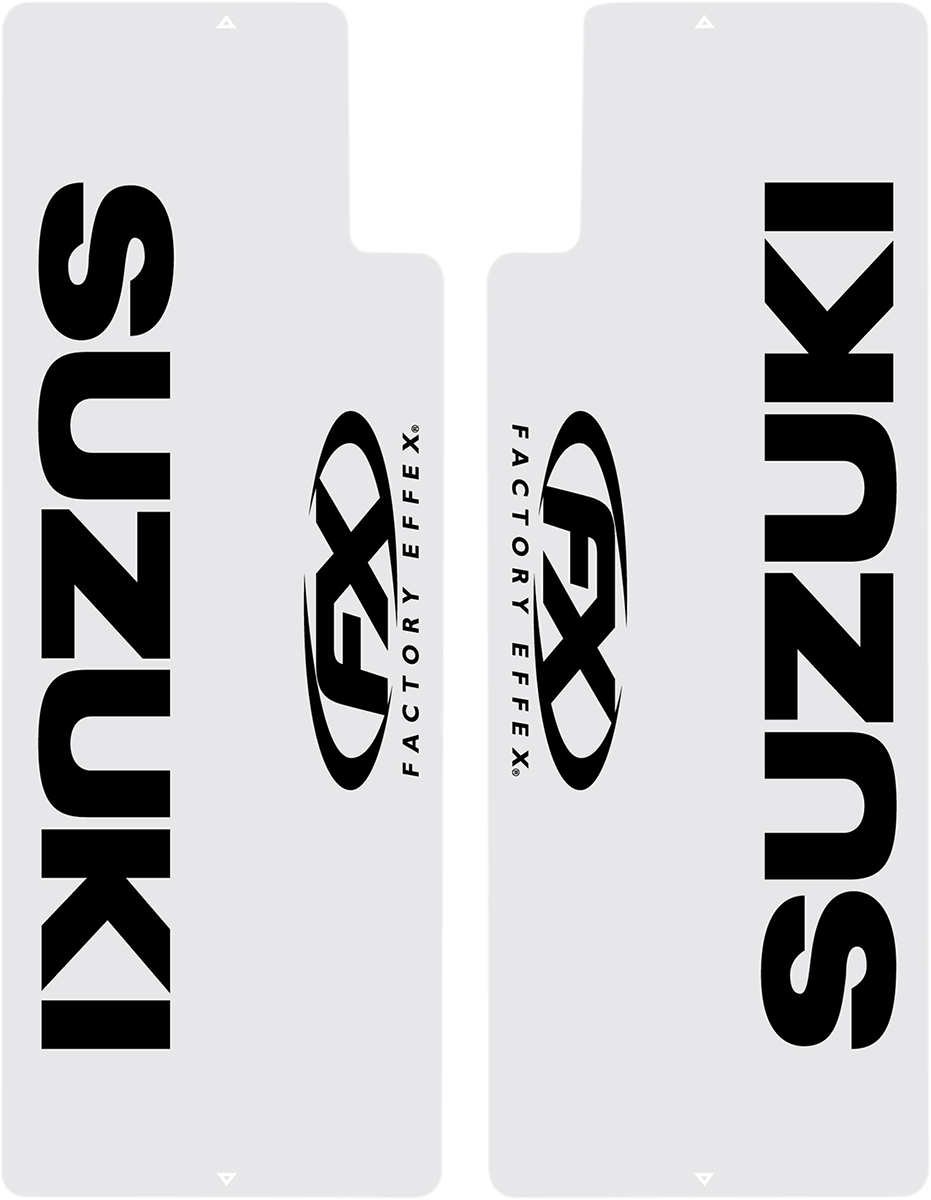 Fork Shield Decal - Suzuki - Black