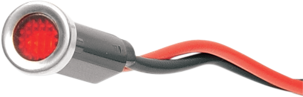 Snap-In Indicator Light - Red - Stainless Steel Bezel