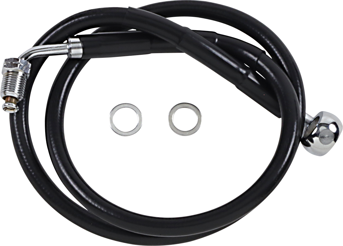Brake Line - +8" - Black - '18-'20 Softail