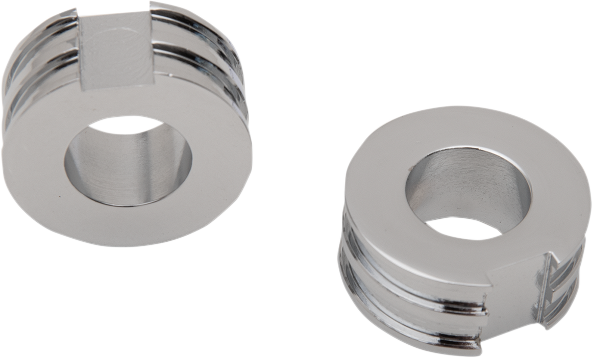 Espaciadores de ajustador de eje cromo