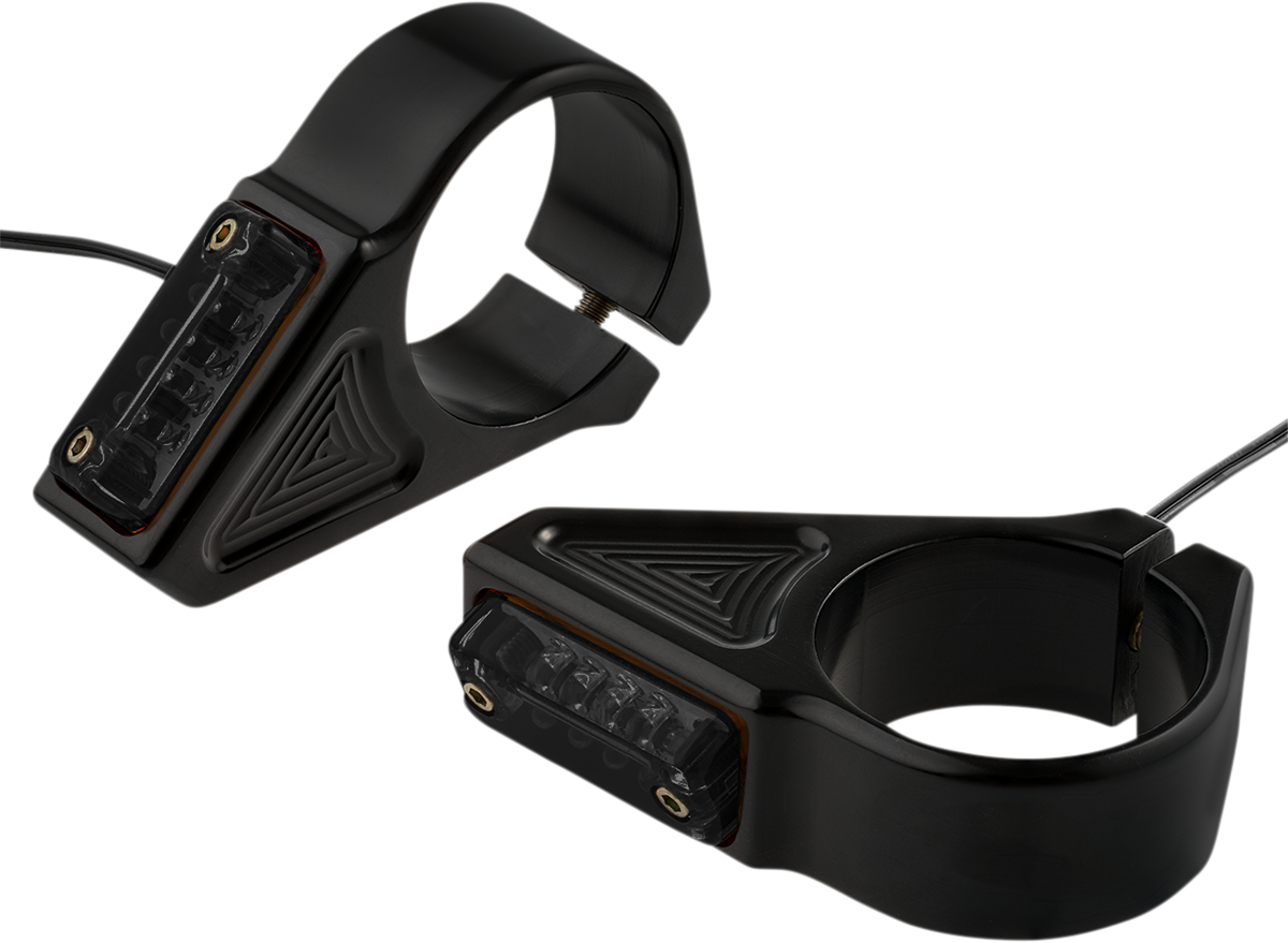 Turn Signal - 39 mm - Amber - Black