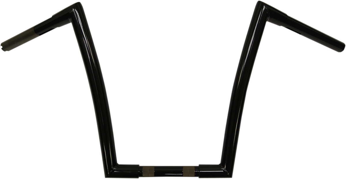 Black 1-1/4" Strip Handlebar With 14" Rise