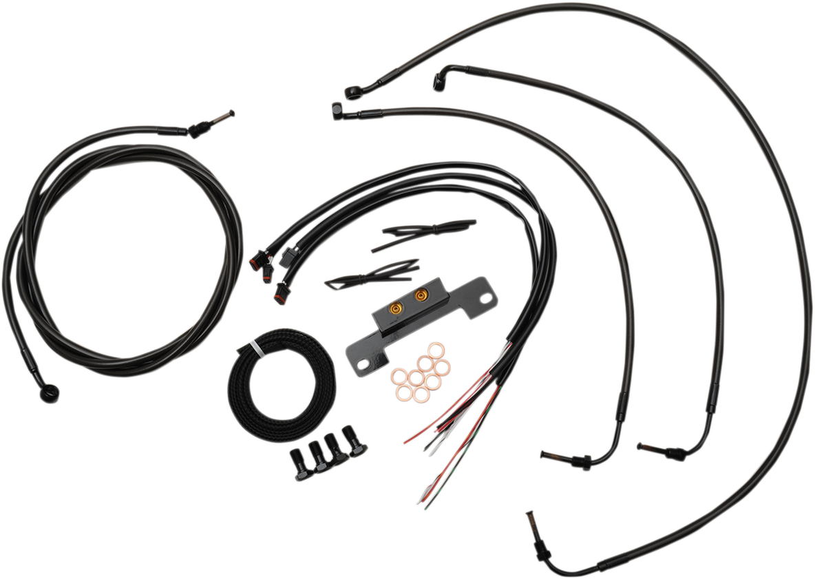 Cable Kit - 12" - 14" Ape Hanger Handlebars - Midnight