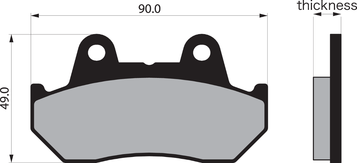 Semi-Metallic Brake Pads - VD-123