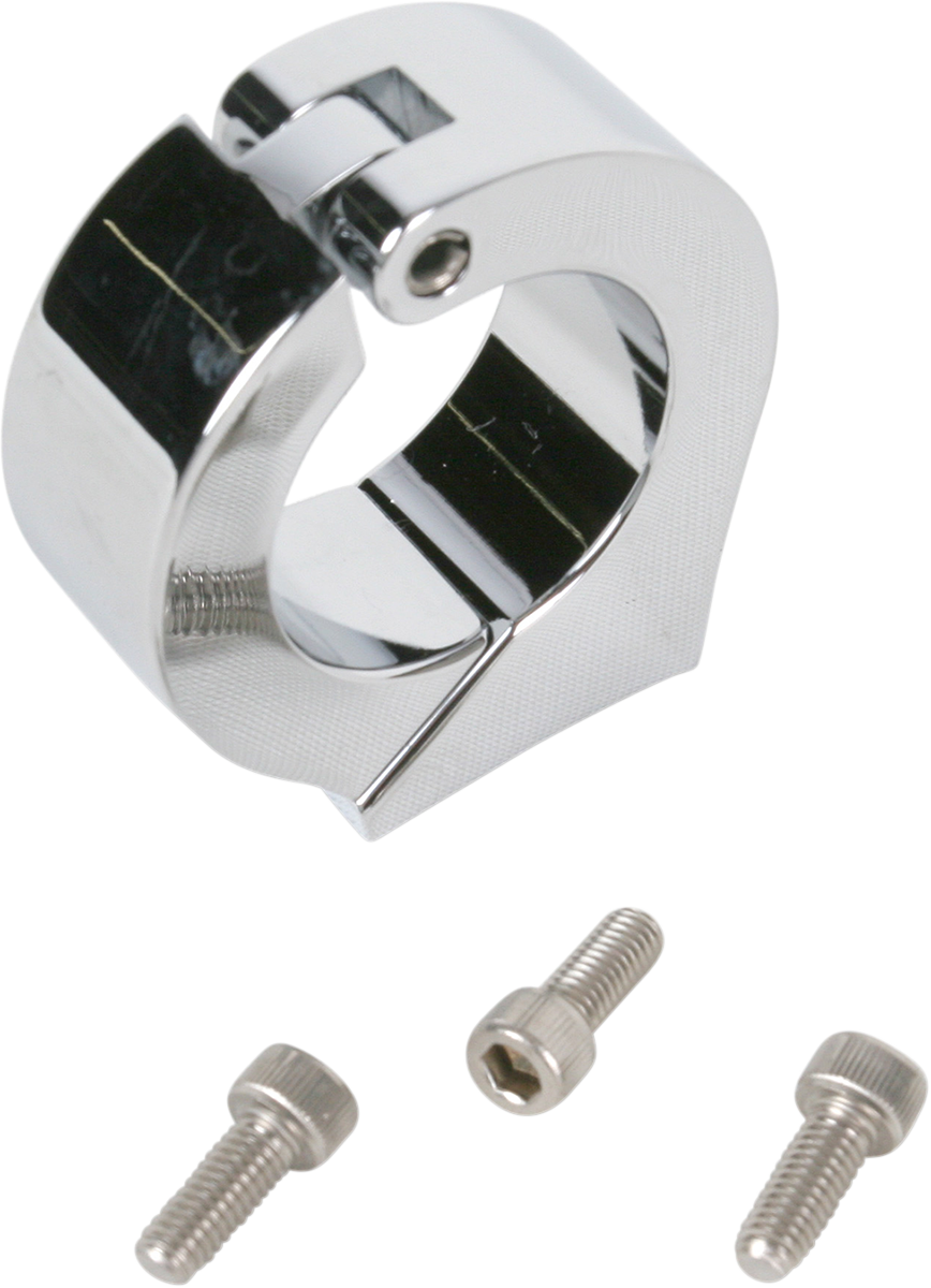 Clamp Mount - For 1.25" Handlebar - 3-3/8" Gauge Cups - Chrome