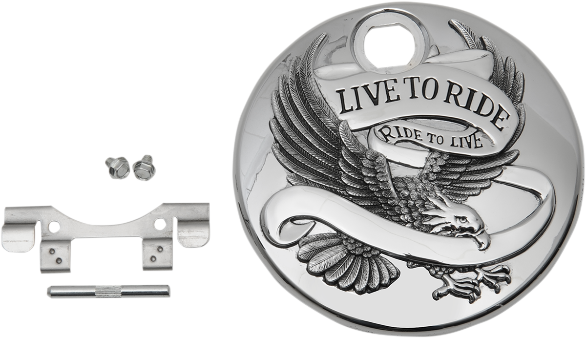 Live to Ride Console Door - Chrome