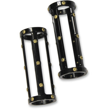 Bomber Series Fork Slider Covers - Black Anodized