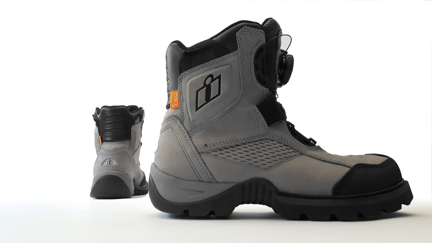 Botas ICON Stormhawk a prueba de Agua color Gris