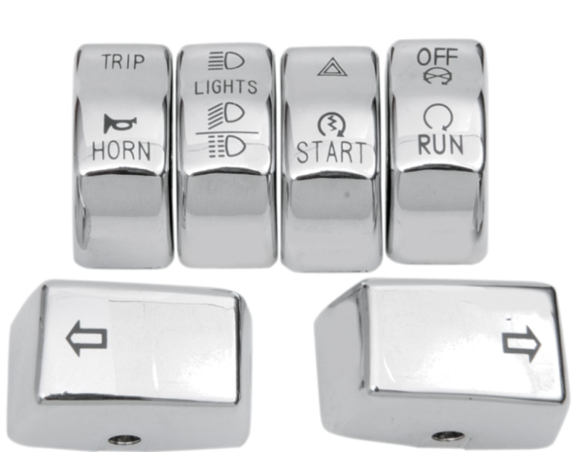 Cubiertas de botones cromo Drag Specialties