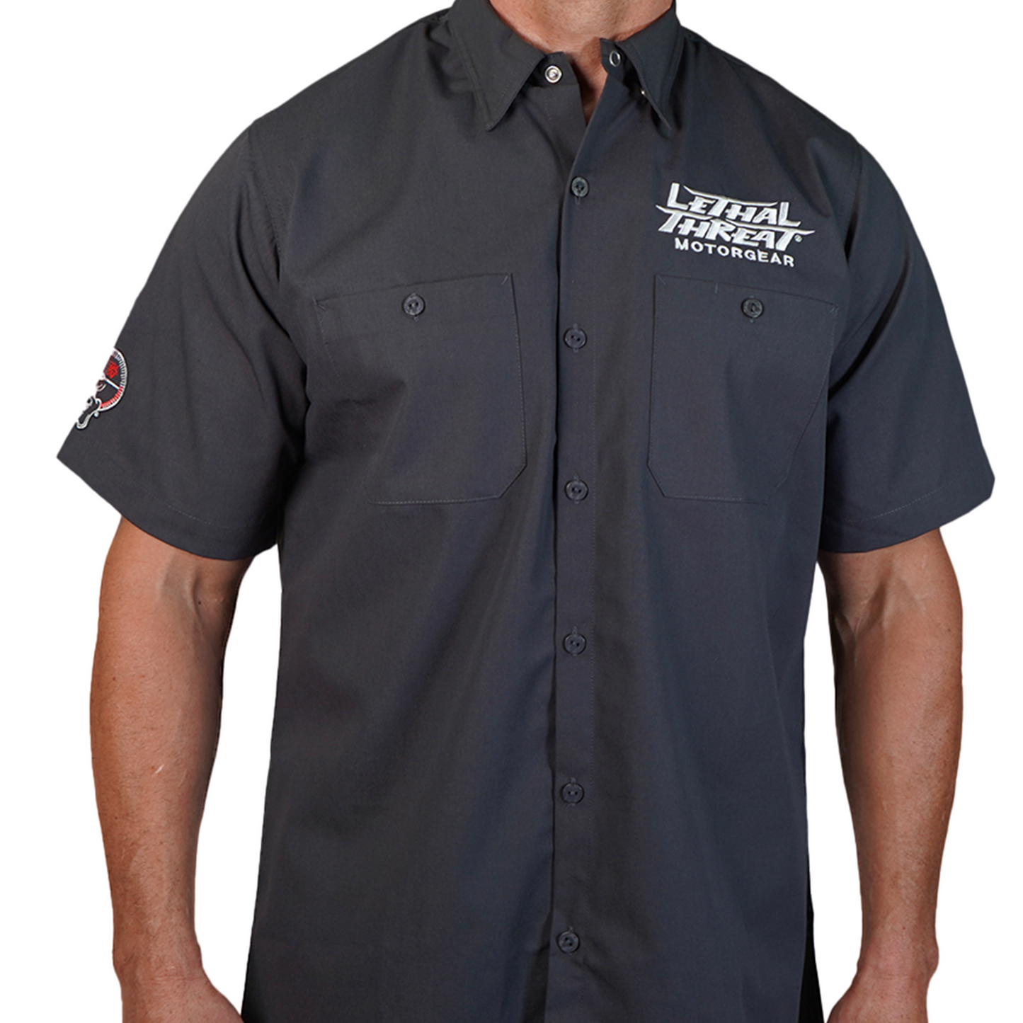 Camisa LETHAL THREAT Fabrication Monster - Gris