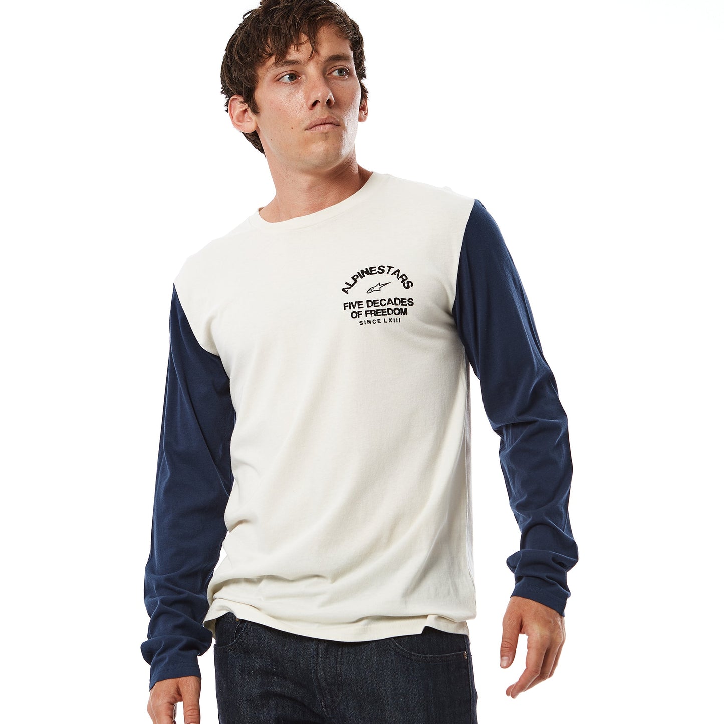 Playera manga larga Alpinestars Decades natural
