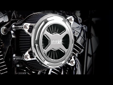 Filtro de aire Vance & Hines VO2 X negro mate H-D M8 2017 a 2022
