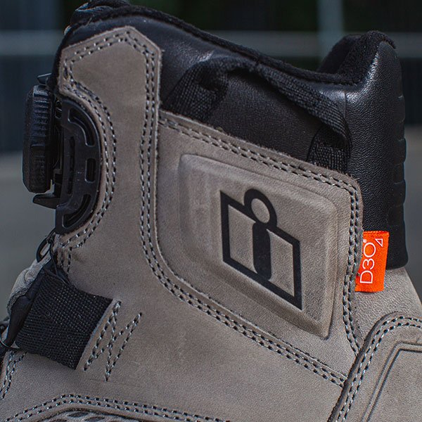 Botas ICON Stormhawk a prueba de Agua color Gris